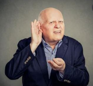 He needs a hearing aid.